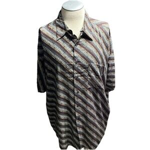 Honors Men's Dress Shirt XL Short Sleeve‎ Button Down Casual Classic Fit